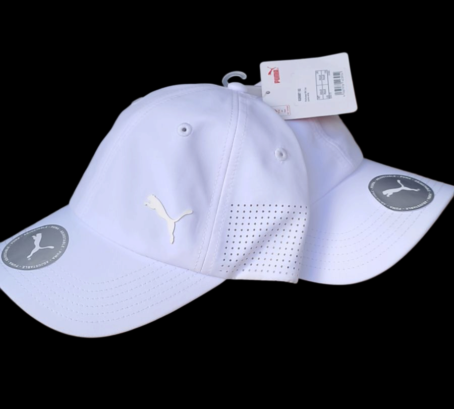 Puma - Gorra Deportiva - Blanca - Ventilación Lateral - Unisex
