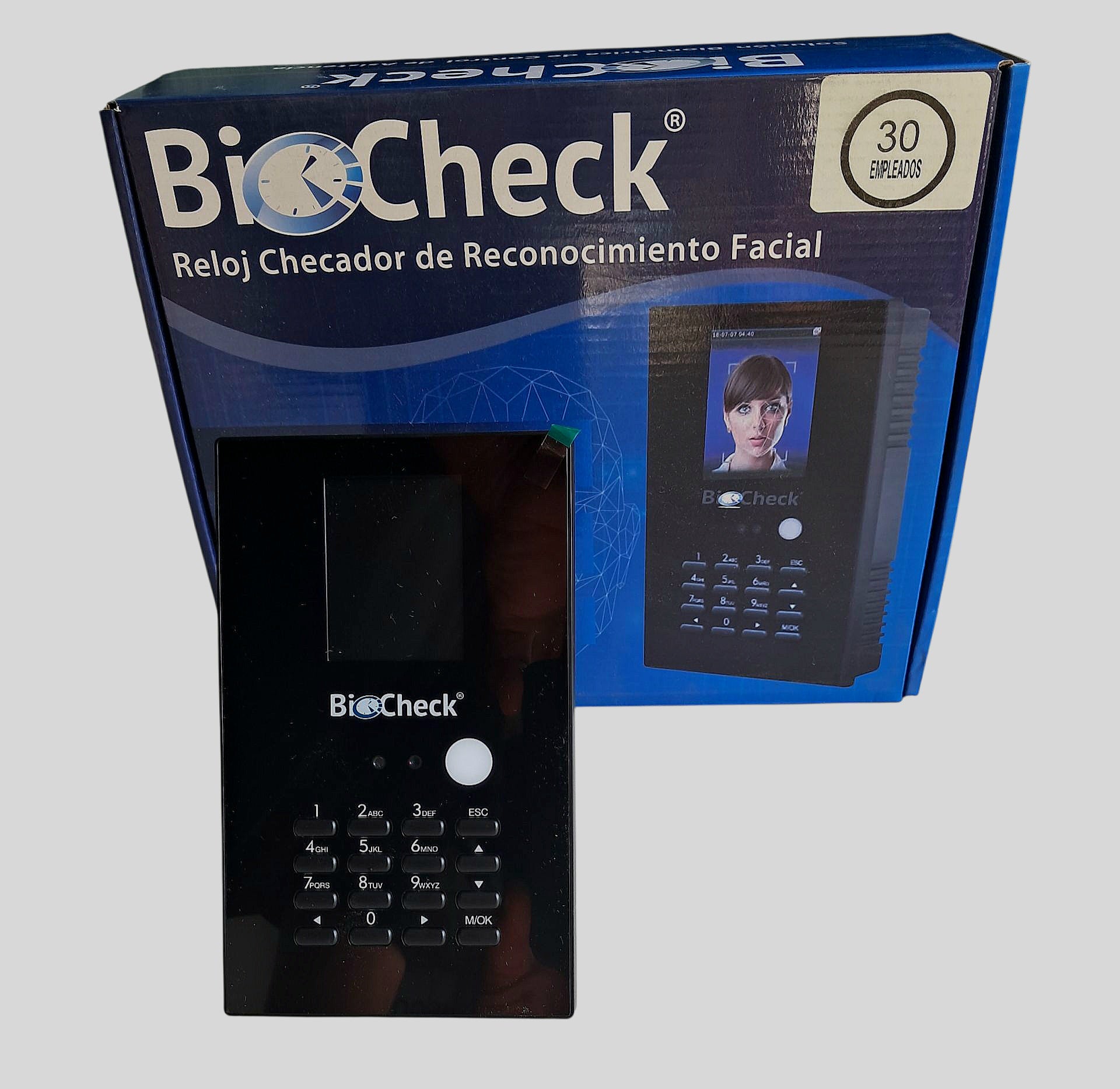 BioCheck Reloj checador de reconocimiento facial