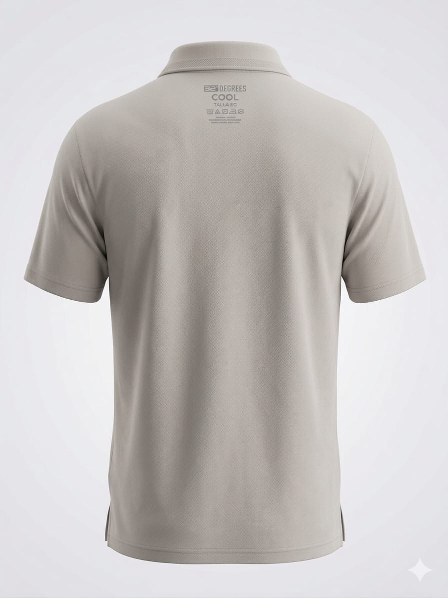 32 Degrees Cool - Polo - Beige - Secado Rápido
