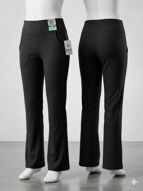 32 Degrees Heat - Leggings Flare - Paquete de 2 - Térmicas - Tallas XCH a M