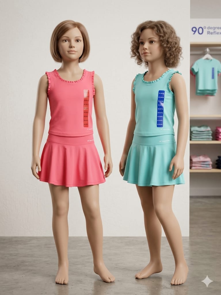 90 Degrees by Reflex - Set Falda con Short - Top Deportivo - Coral/Aqua