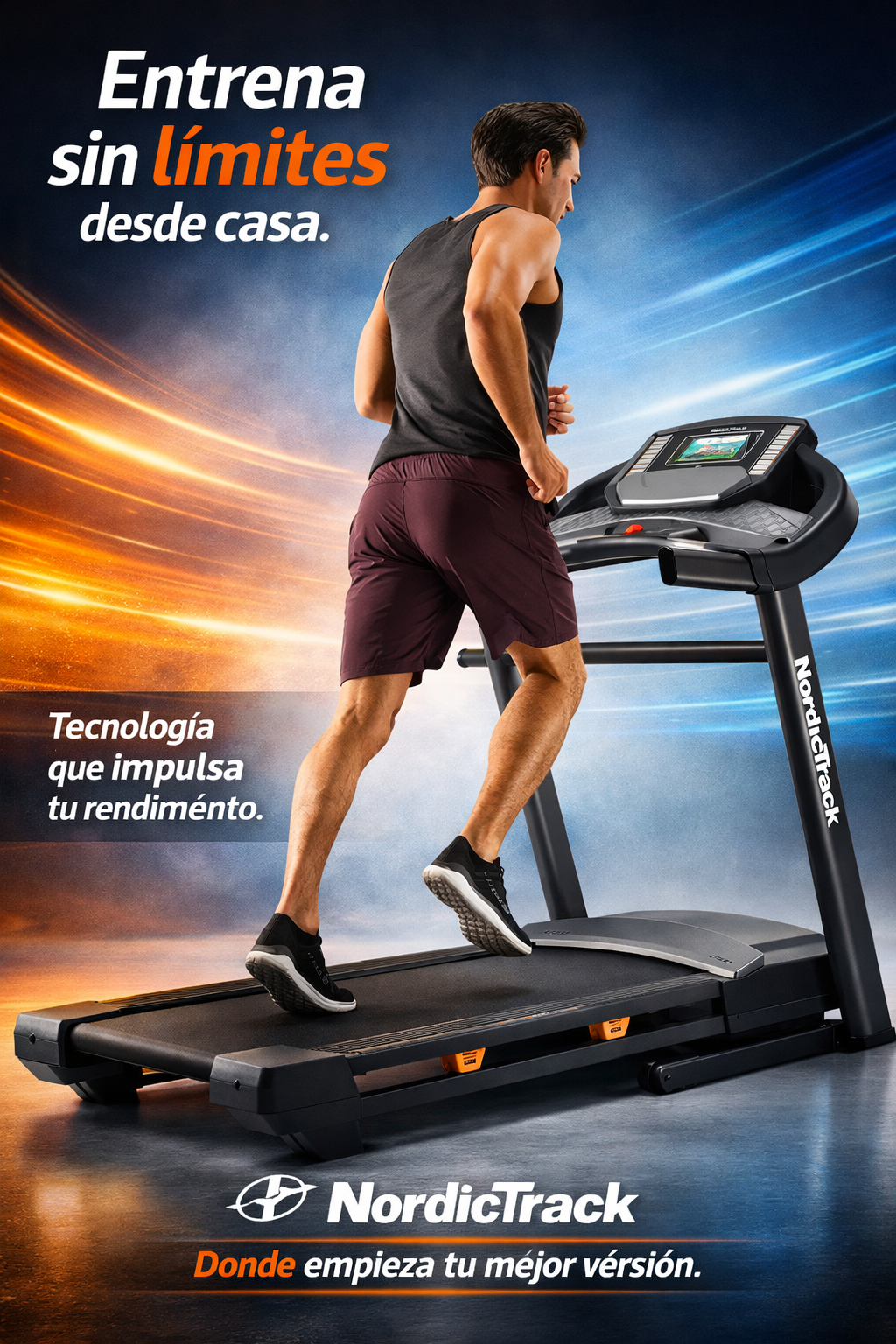 Caminadora Profesional NordicTrack Elite 800 | Pantalla Táctil HD, Inclinación 12% y Amortiguación FlexSelect
