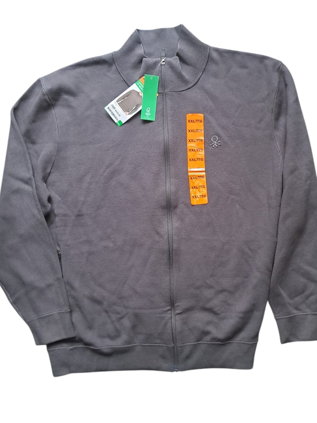 United Colors of Benetton Suéter Cuello Redondo | Talla 2XL | Gris