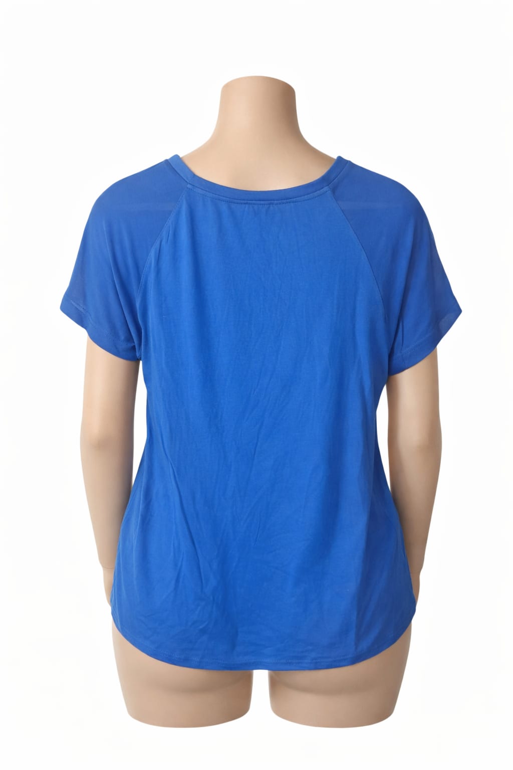 Blusa Elegante Leo Nicole para Dama | Azul Eléctrico y Rojo | Nueva | Tallal L