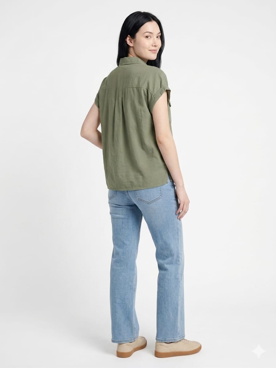 Blusa Casual Sanctuary Original | Estilo Sophisticated | Talla M | Calidad Boutique