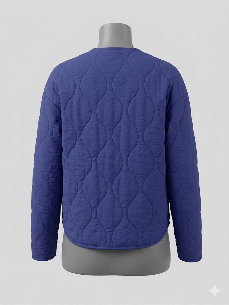 Chamarra Ligera Tahari para Dama | Color Azul Premium | Talla M