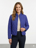 Chamarra Ligera Tahari para Dama | Color Azul Premium | Talla M