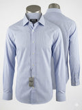 Camisa DKNY de vestir en azul texturizado, talla M. Corte moderno slim fit, botones grabados. Elegancia y comodidad para tu look ejecutivo. Nueva. Minicostos RM.