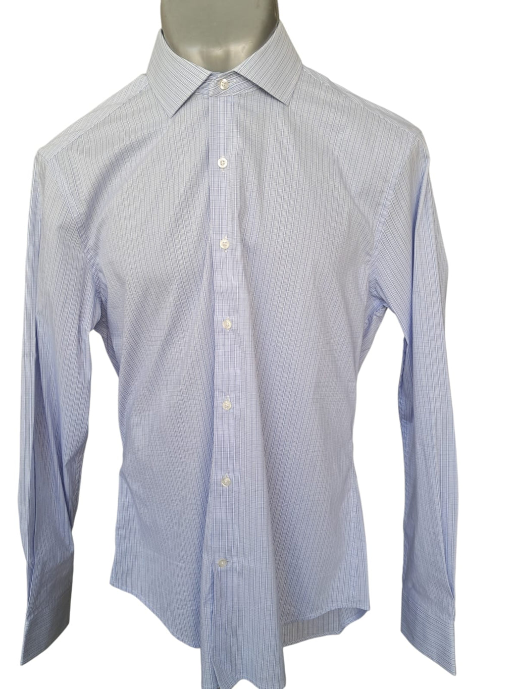 DKNY - Camisa de Vestir - Azul Texturizado - Slim Fit - Talla M