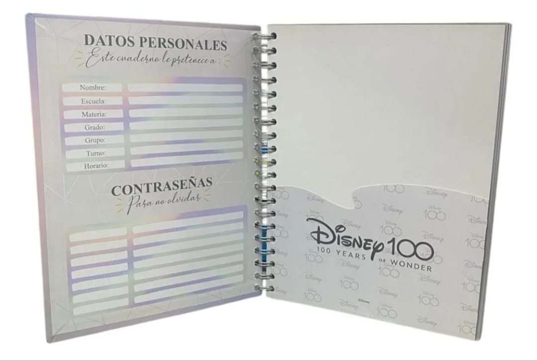 Duo Pack Libretas U-Pack Aniversario Disney a rayas | 200 Hojas | Pasta Dura