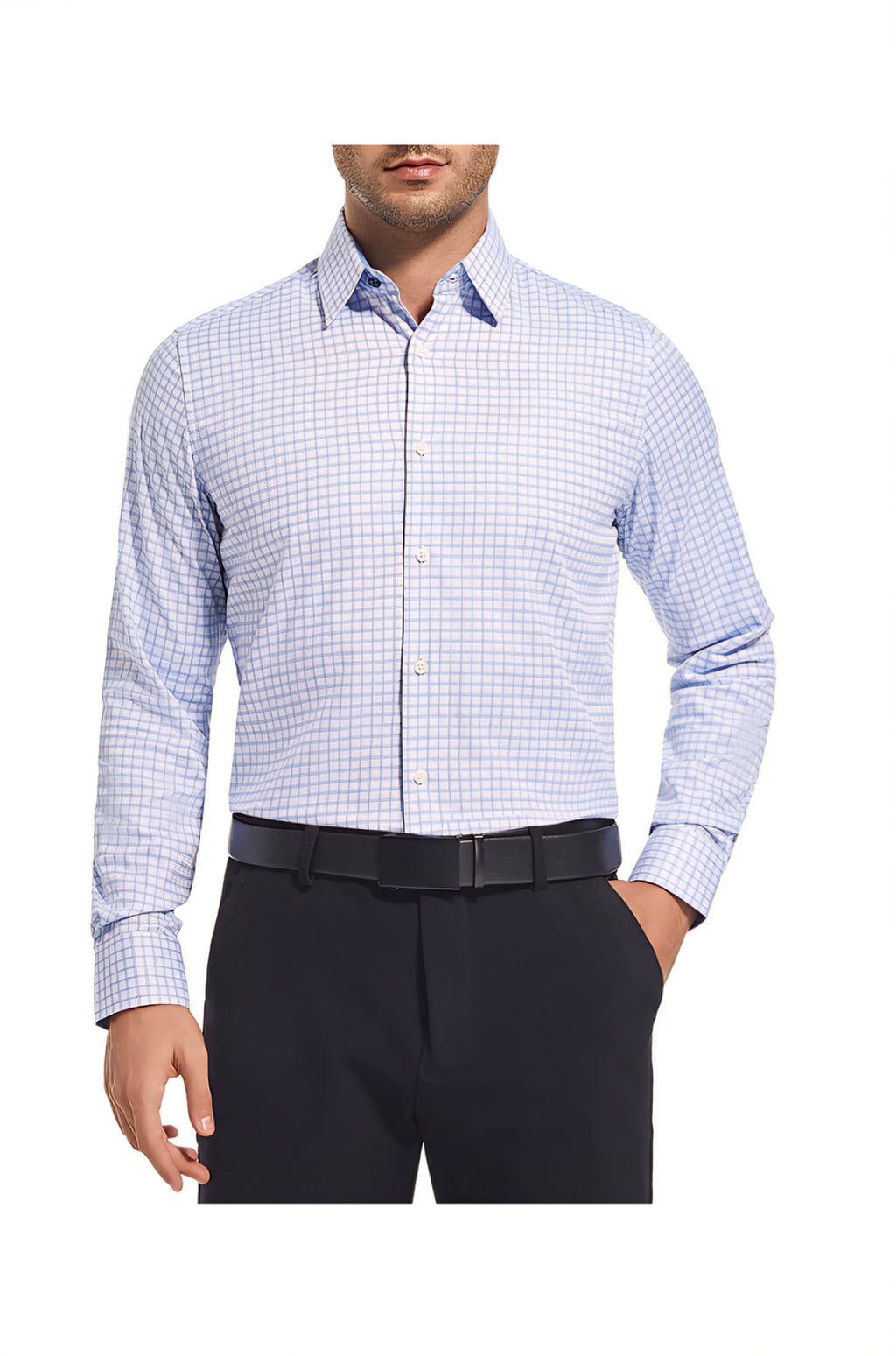 Duchamp - Camisa de Vestir - Talla EG - Algodón Stretch - Micro-Dot