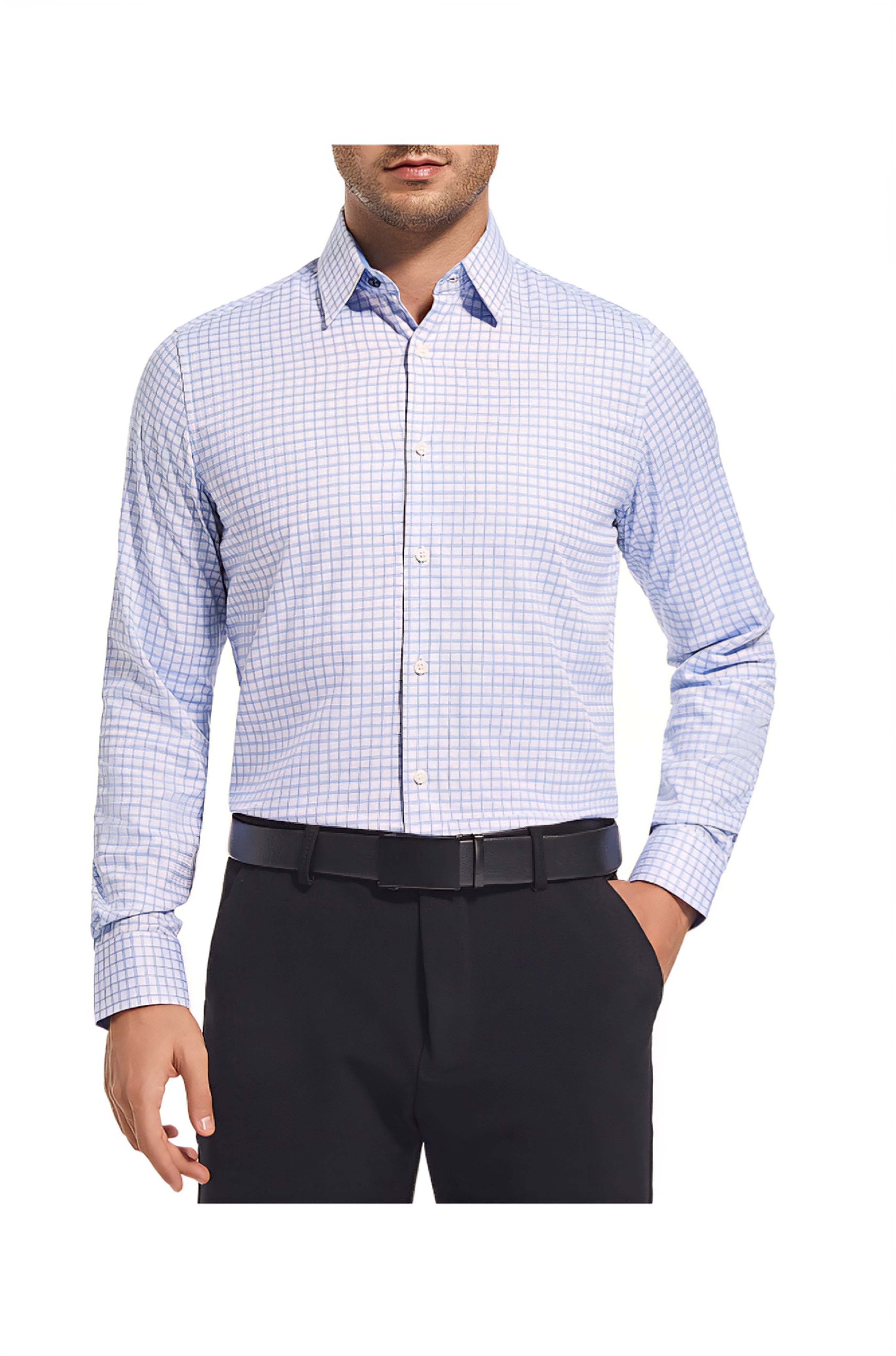 Duchamp - Camisa de Vestir - Talla EG - Algodón Stretch - Micro-Dot