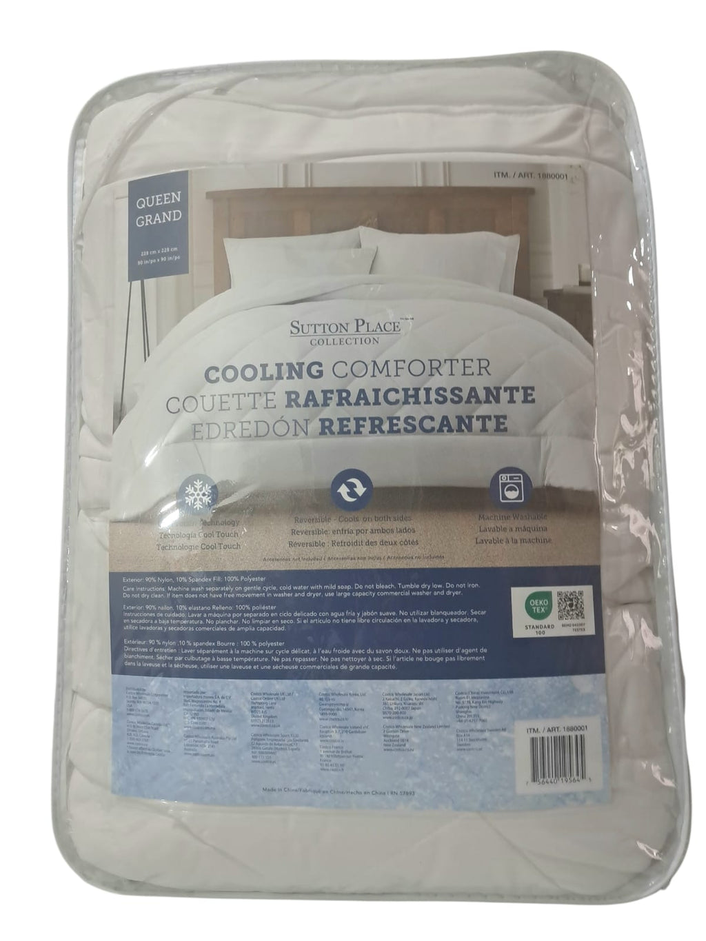 Edredón Queen Size Sutton Place | Frescura Extrema | Reversible | Calidad Premium