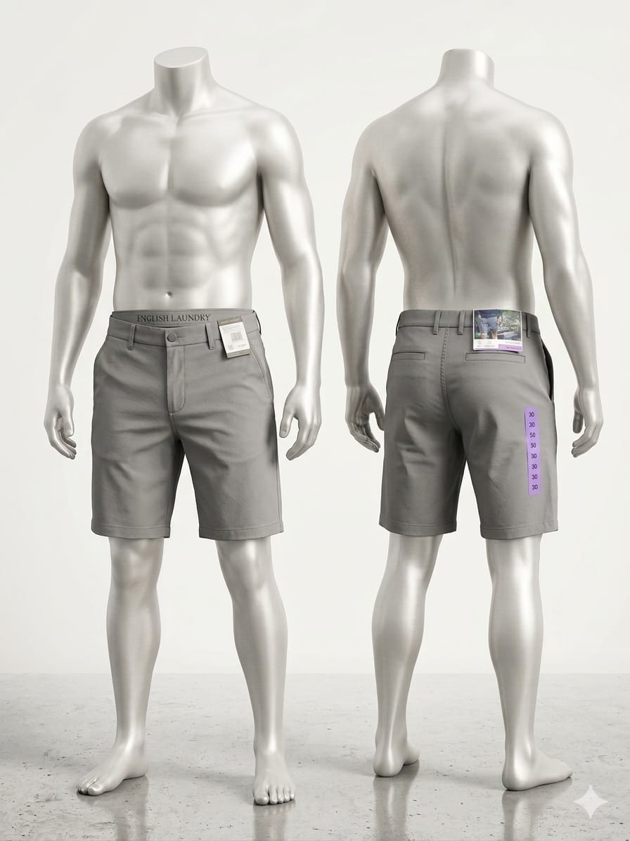 English Laundry - Short Chino - Gris Arena - Tallas 30/36