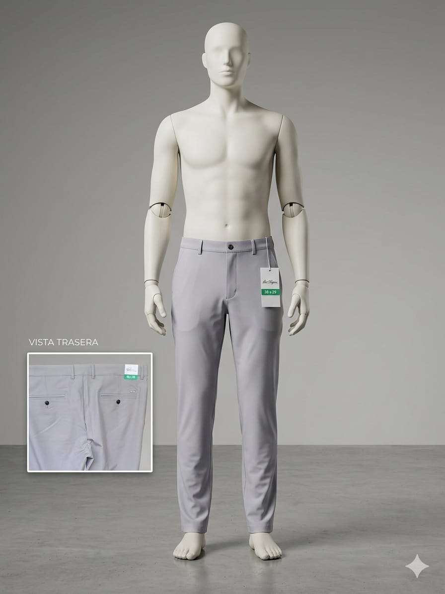 Greg Norman - Pantalón Performance - Gris - Talla 38x29