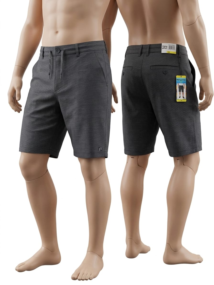 Hang Ten - Short Casual - Gris Claro y Oscuro - Tallas 32/38