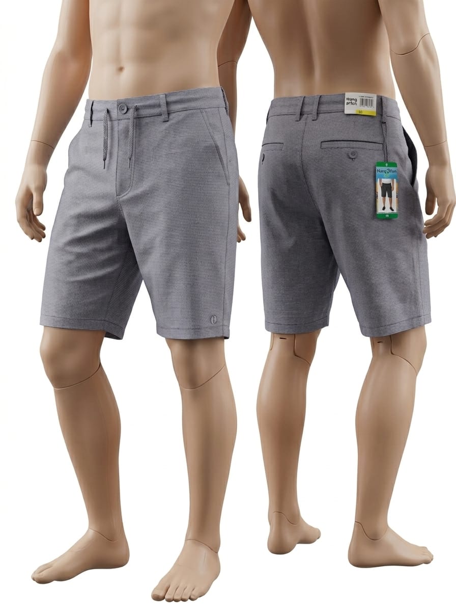 Hang Ten - Short Casual - Gris Claro y Oscuro - Tallas 32/38
