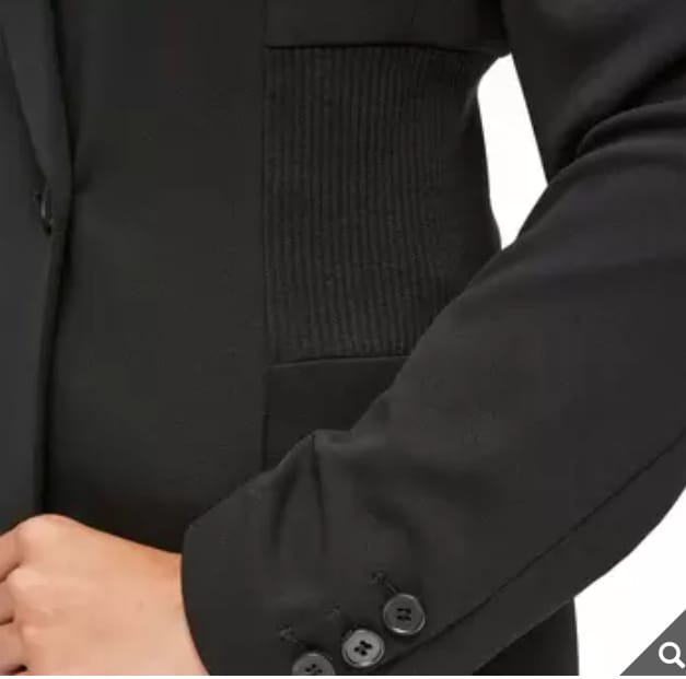 DKNY - Saco Blazer - Cintura Elástica Acanalada - Corte Moderno