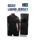 Pack 4 camisetas 32° Degrees Cool cuello V manga corta. Tecnología quick dry, 96% poliéster 4% elastano. Talla extra grande (XL). Ropa técnica. Minicostos RM.