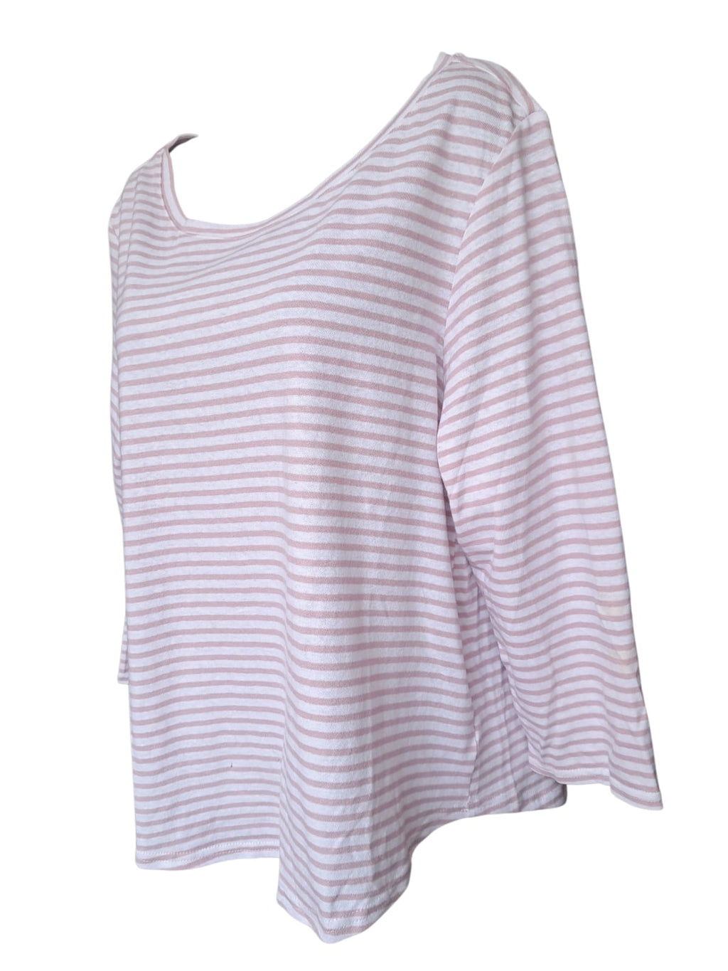 Blusa Jachs Girlfriend para Dama a Rayas - 55% Algodón Premium - Rosa y Blanco