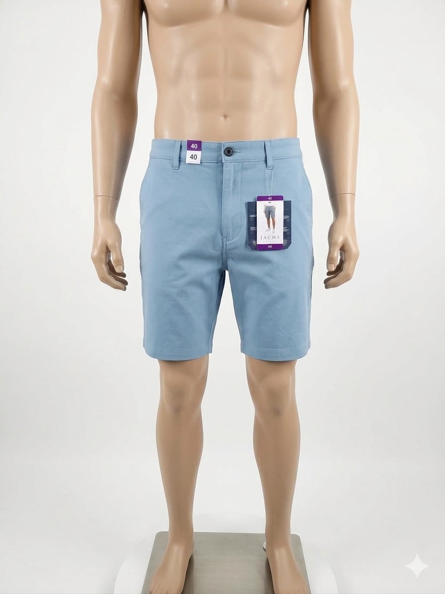 Jachs NY - Short - Azul Claro y Carbón - Talla 40