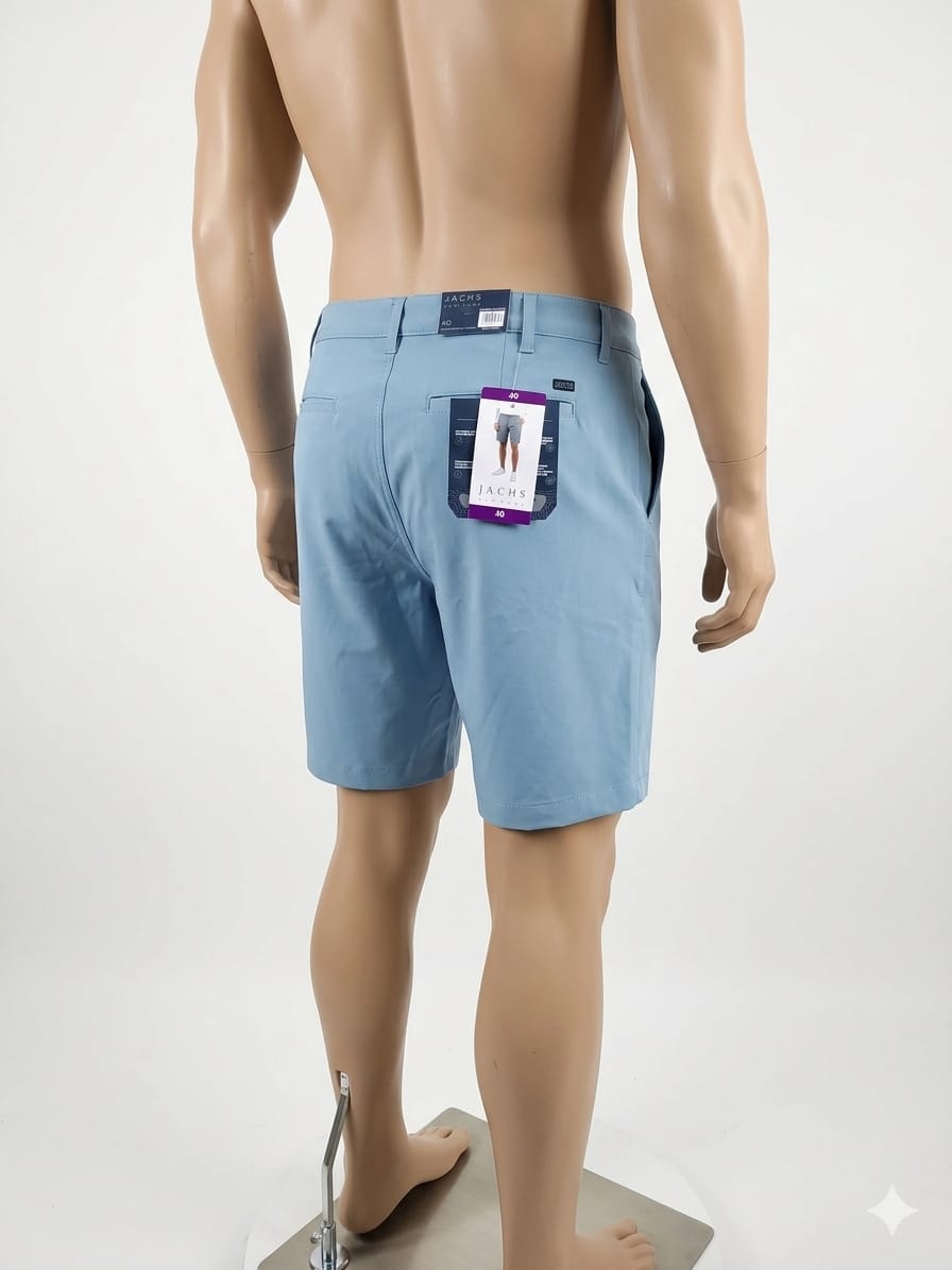 Jachs NY - Short - Azul Claro y Carbón - Talla 40