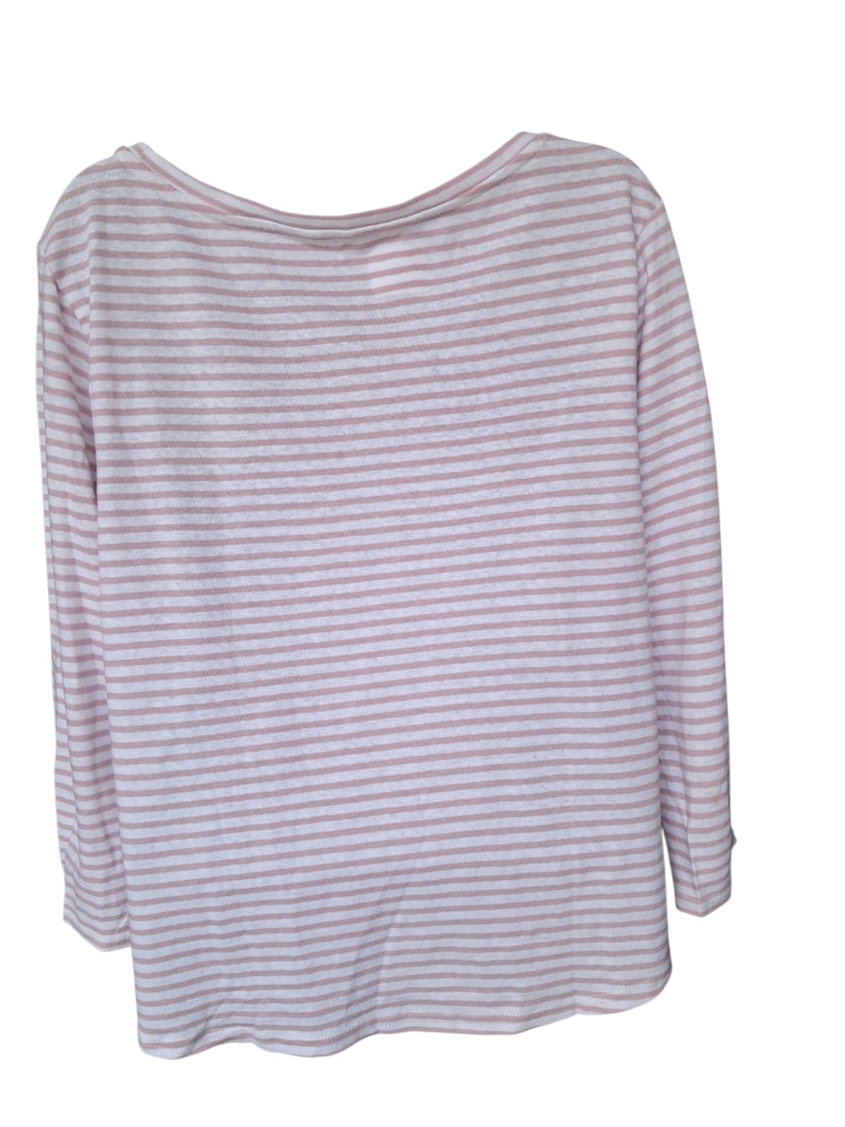 Blusa Jachs Girlfriend para Dama a Rayas - 55% Algodón Premium - Rosa y Blanco