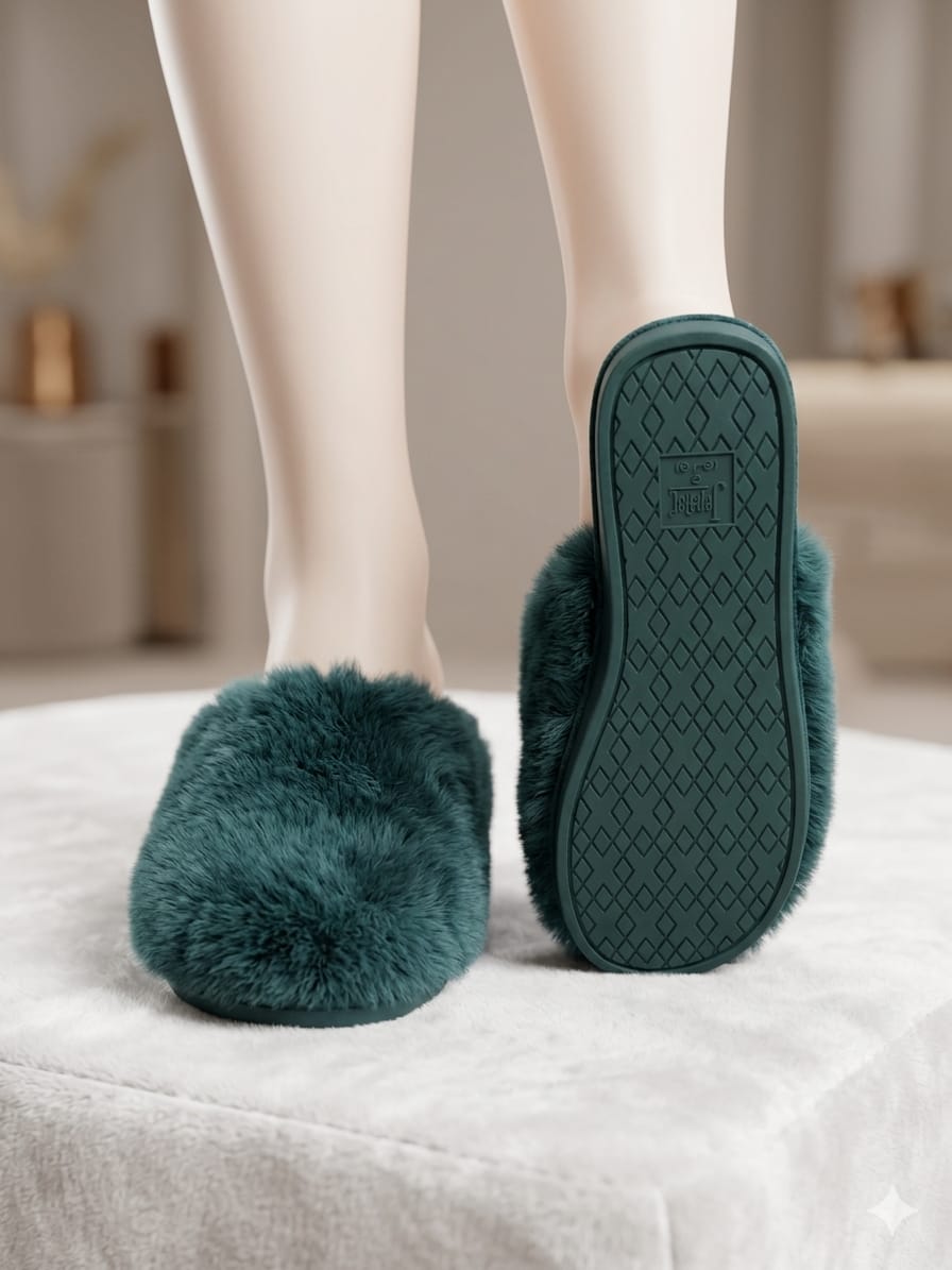 Pantuflas de Descanso Jezebel Premium | Verde Esmeralda | Talla Grande