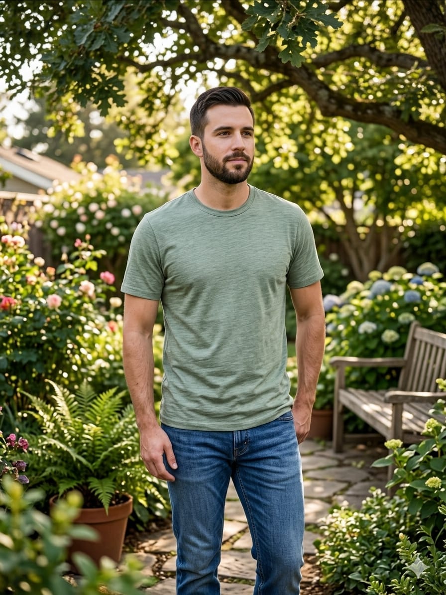 Kirkland Signature - Playera - Verde - 100% Algodón - Tallas G/EG