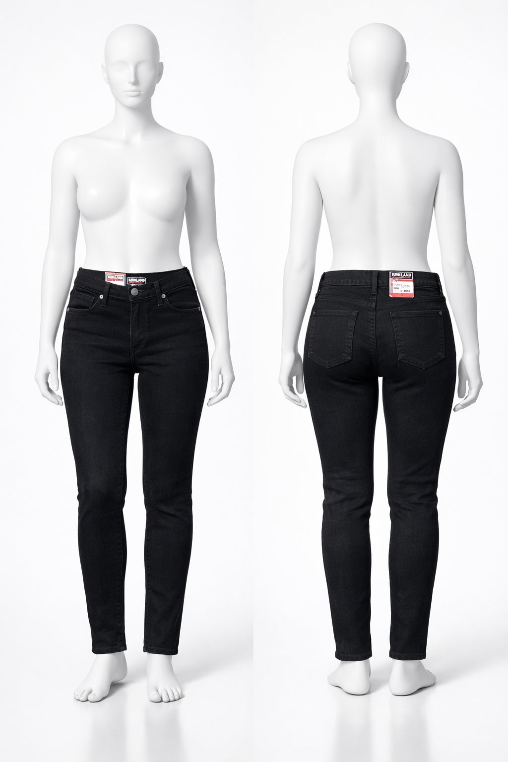Kirkland Signature - Jeans Dama - Negro - Tela Elástica - Talla 8
