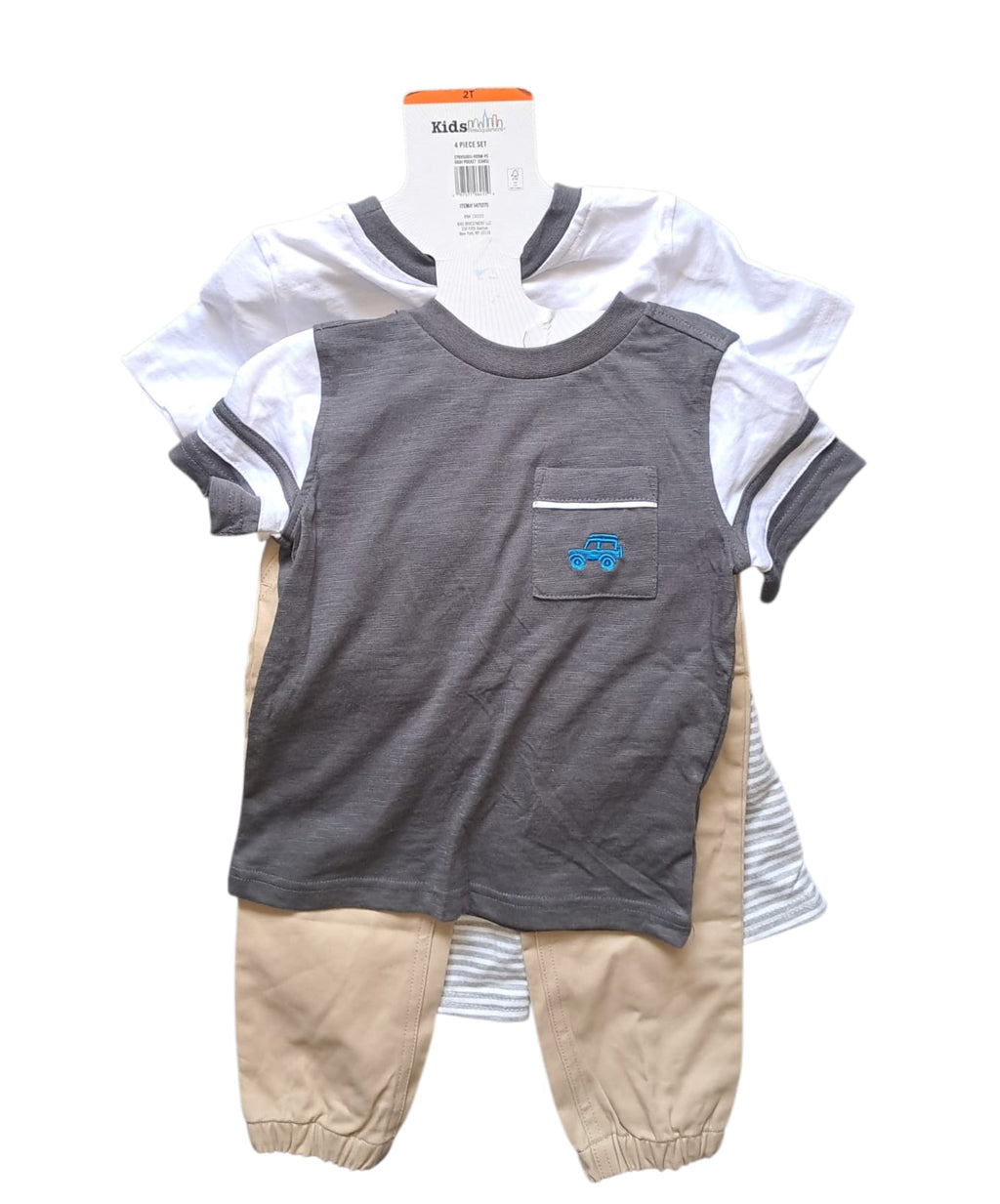 Set Kids Headquarters 4 Piezas para Niño | Talla 2T | Nuevo con Etiqueta