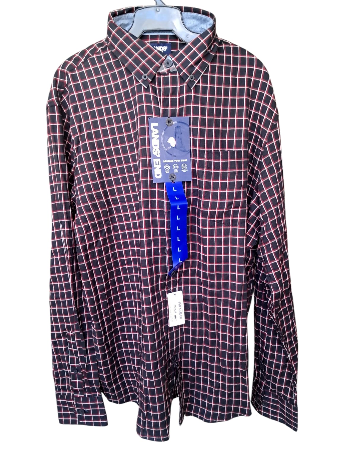 Lands' End - Camisa Manga Larga - Easy Care Premium - Anti-arrugas