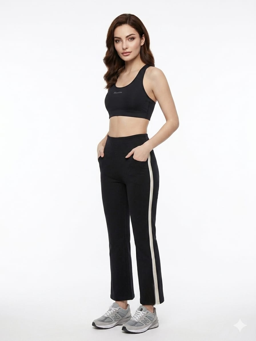 Leggings Negros Acampanados Wildfox Premium | Confort Extra | Nuevos c/ Etiqueta