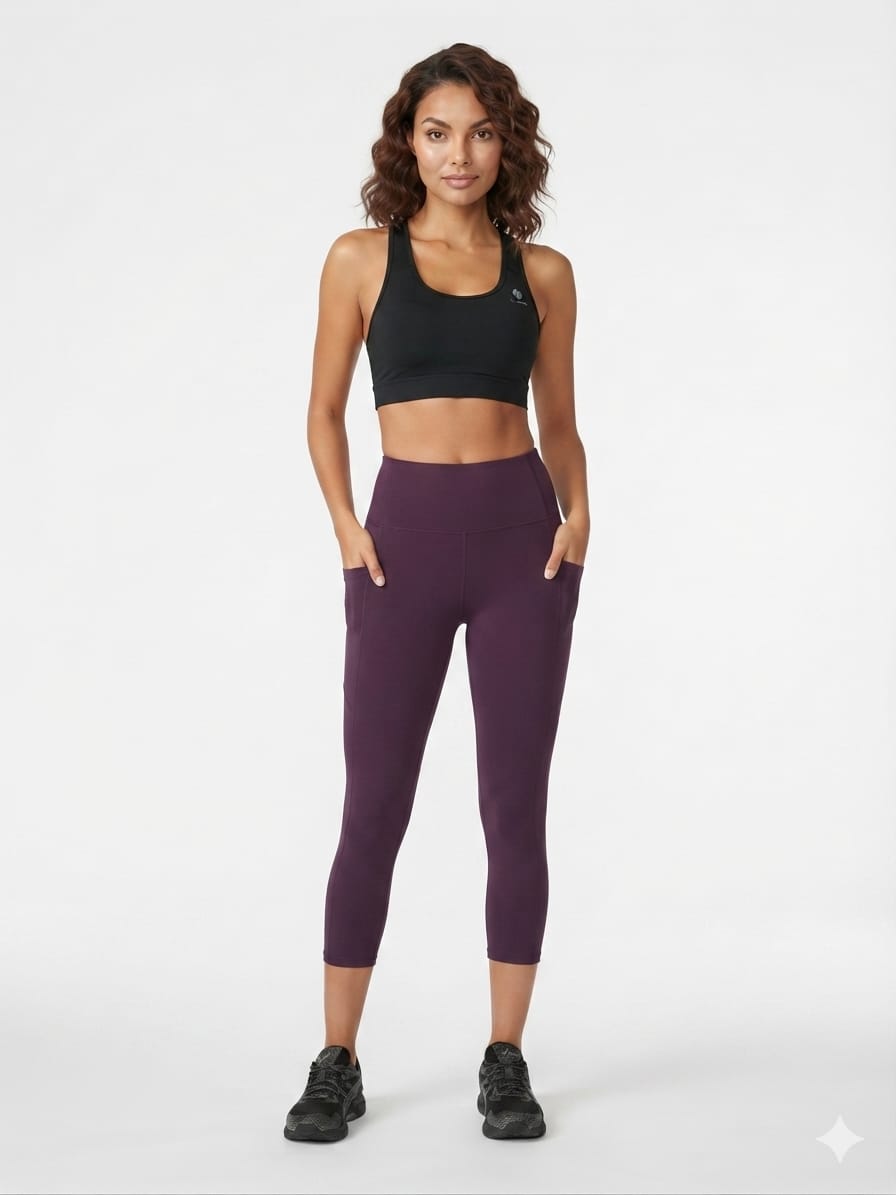 Legging Corto Mondetta para Dama | Reflectante | Color Violeta |Talla ECH | Nuevo
