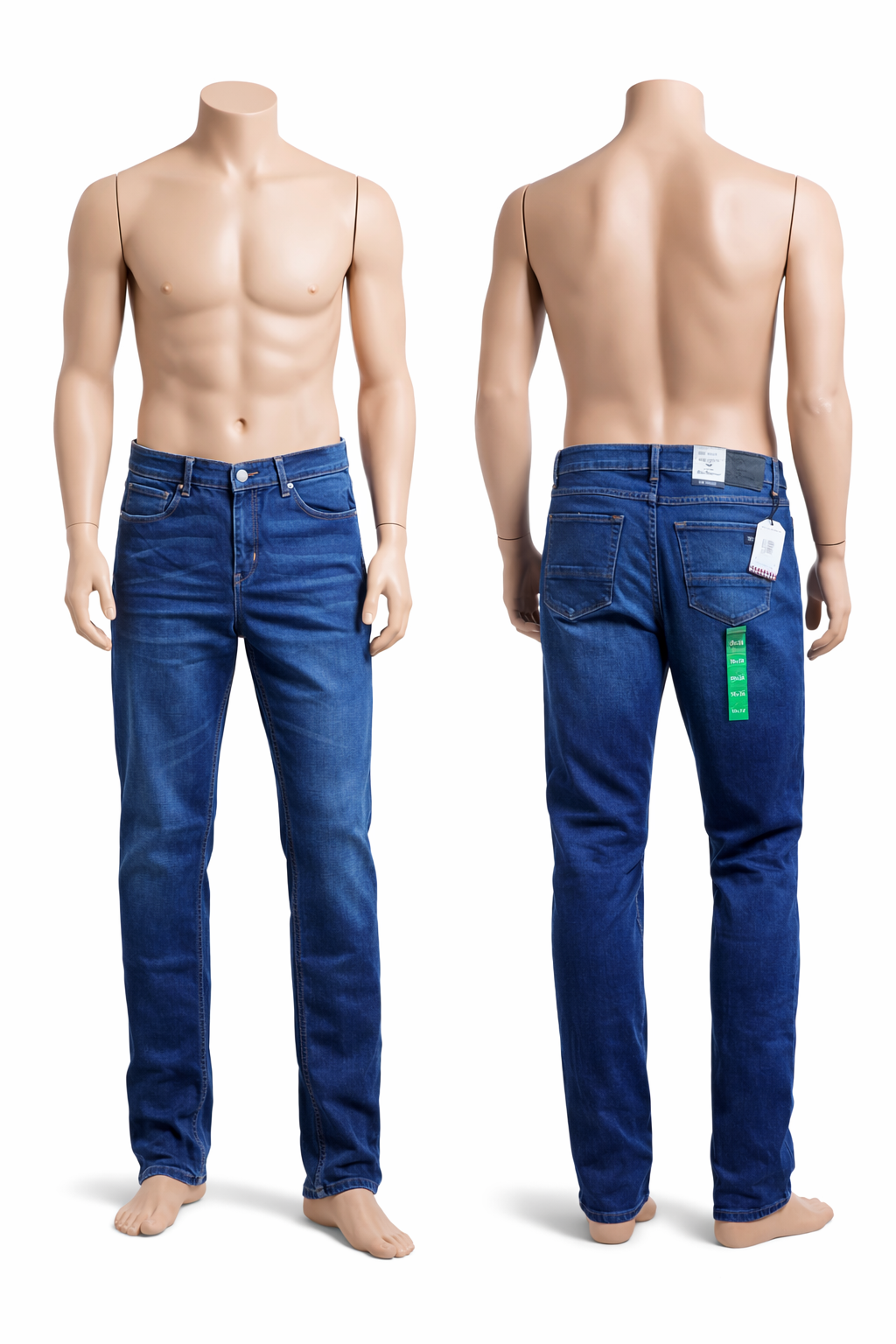 Jeans Ben Sherman premium. Diseño limpio contemporáneo, ajuste cómodo. Tallas 40x32, 38x32, 38x30, 36x34. Alta durabilidad. Minicostos RM.