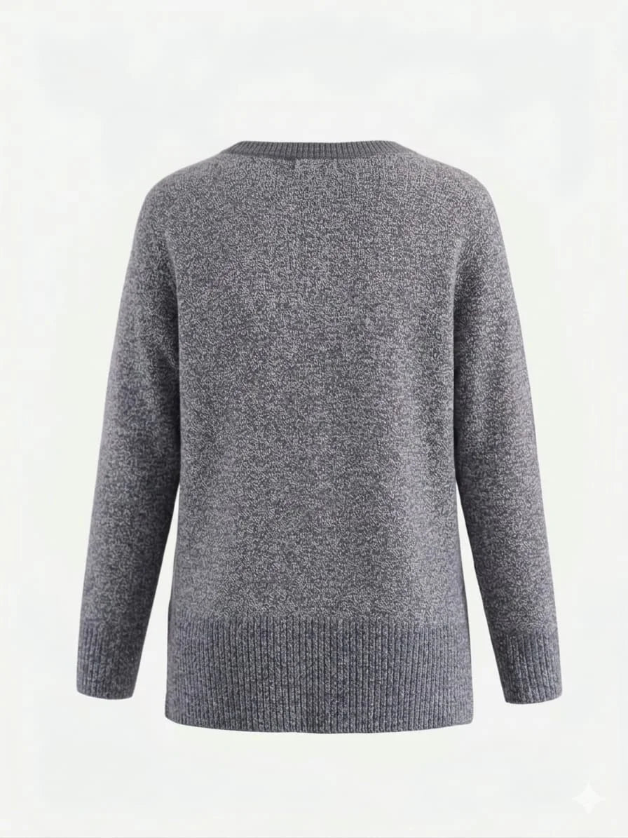 Suéter Casual Premium Matty M - Gris - Corte Holgado y Cómodo - Tallas L y XL-