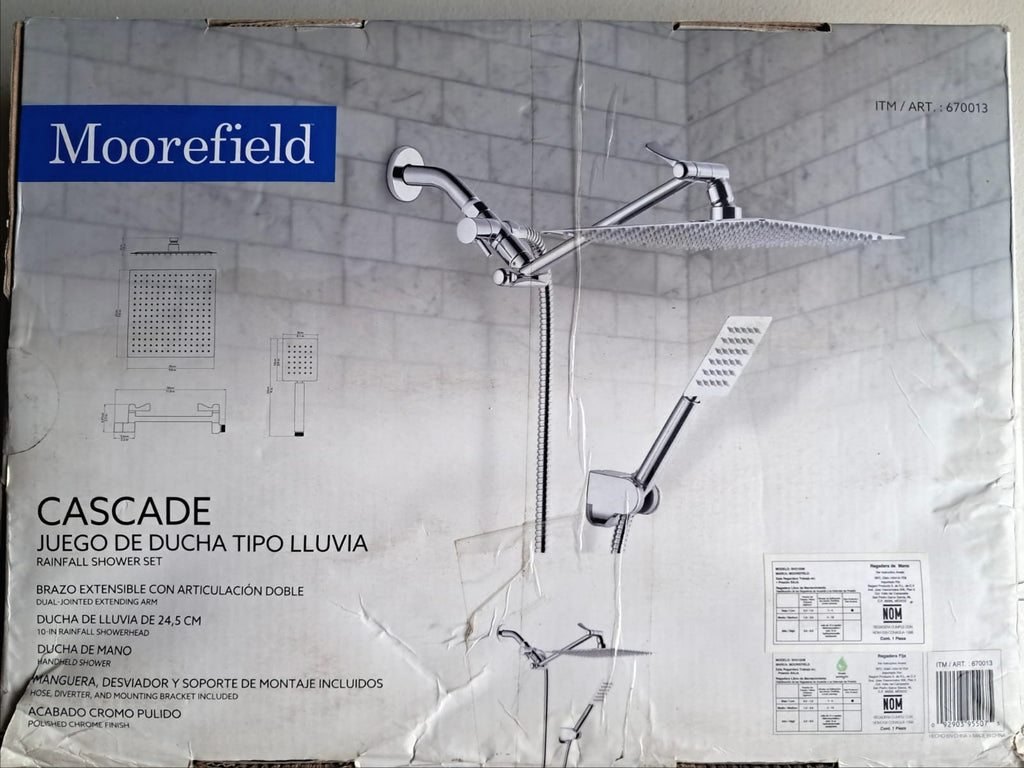 Moorefield - Sistema Ducha - Lluvia y Teléfono - Acabado Cromo