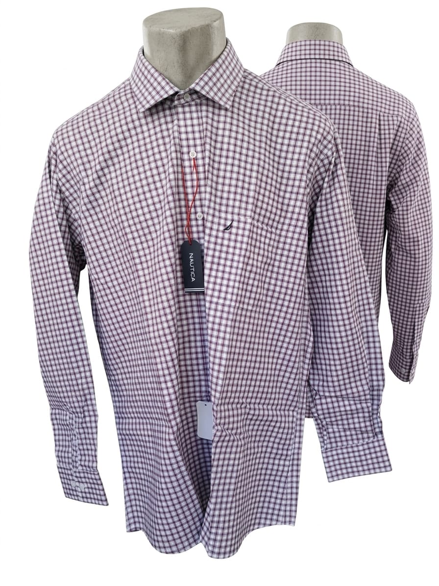 Camisa Nautica original talla XL. Diseño náutico clásico en cuadros rojo, azul y blanco. Manga larga, nueva con etiquetas. Ideal para oficina o eventos. Envíos rápidos. Minicostos RM.