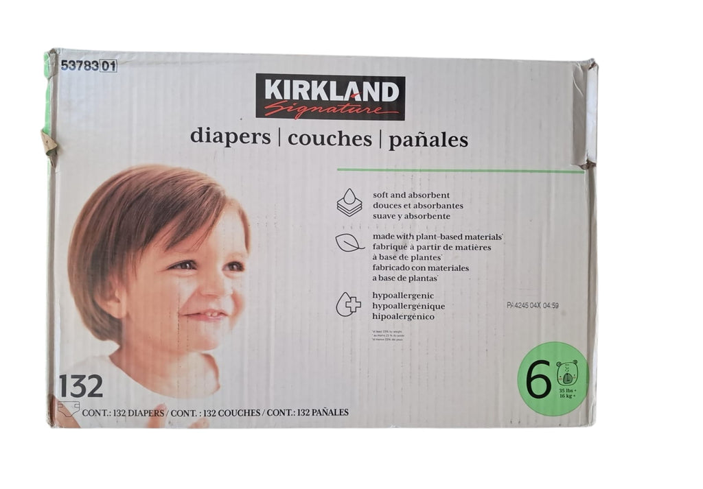 Pañales Kirkland Signature Etapa 6 | 132 Piezas | Calidad Premium