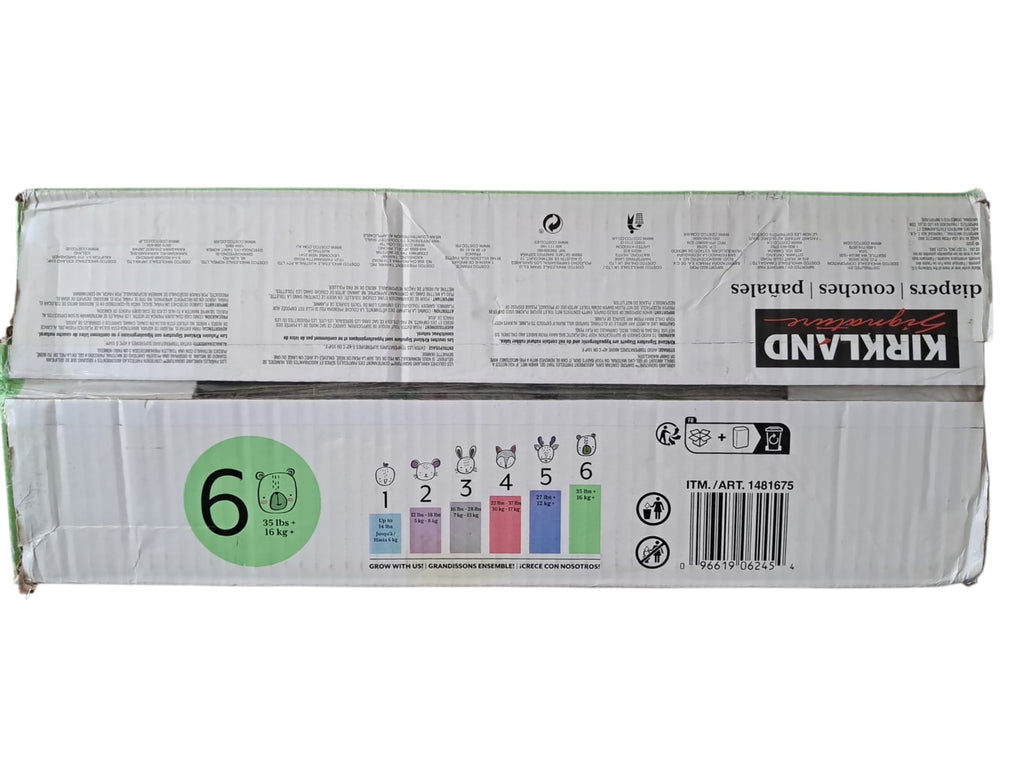 Pañales Kirkland Signature Etapa 6 | 132 Piezas | Calidad Premium