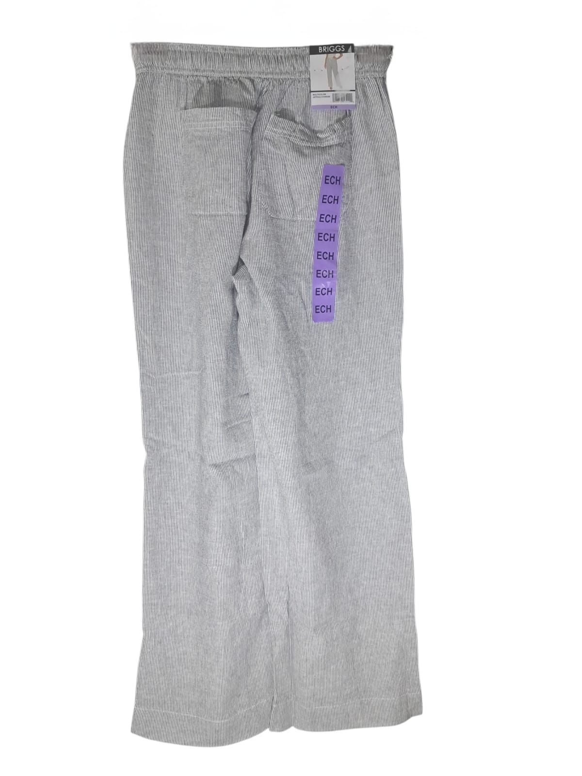 Pantalón Casual Briggs para Mujer | Lino / Rayon| Azul, Beige y Rayado