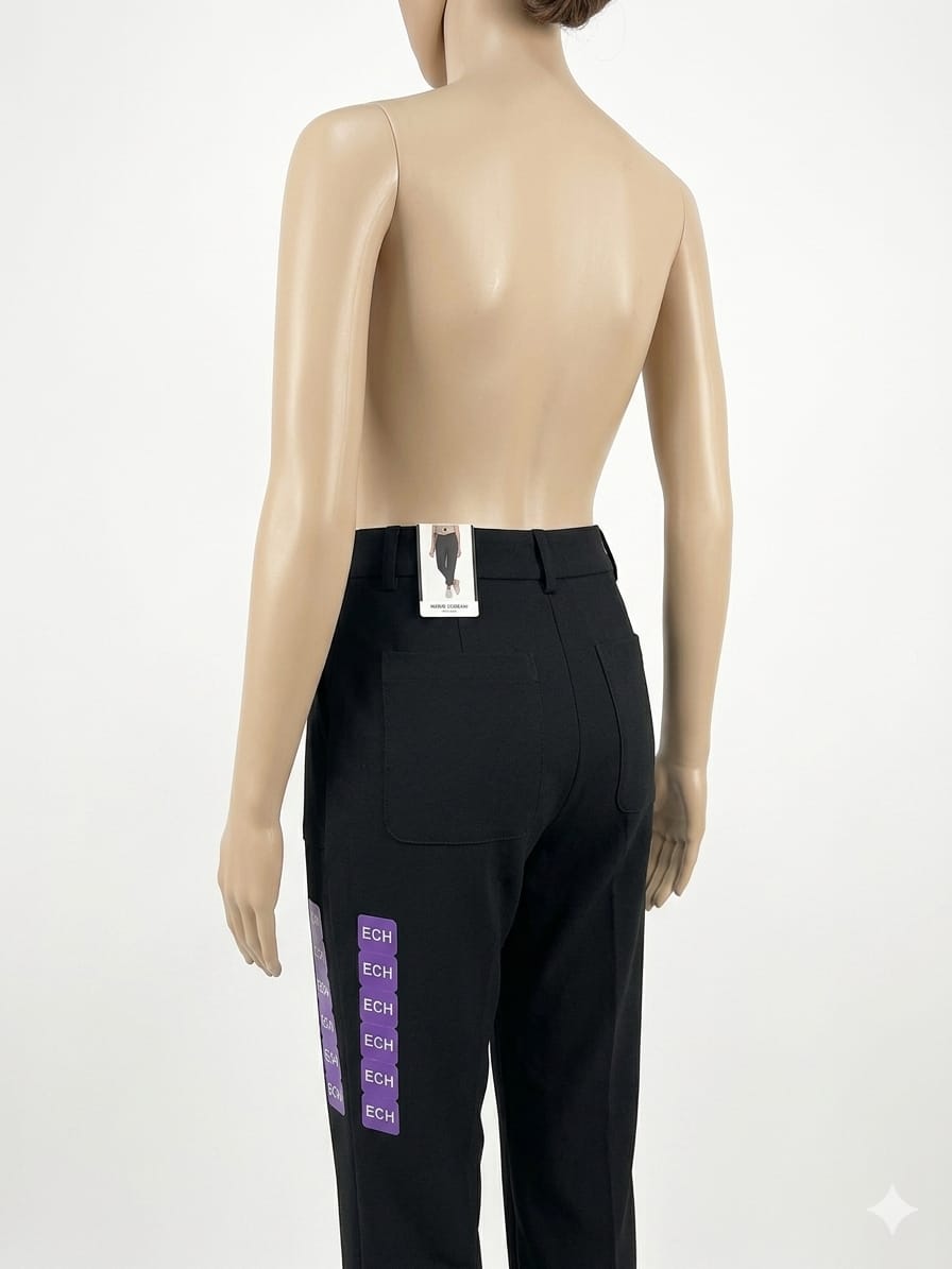 Pantalón de Vestir Mario Serrani para Dama | Color Negro | Talla S | Nuevo