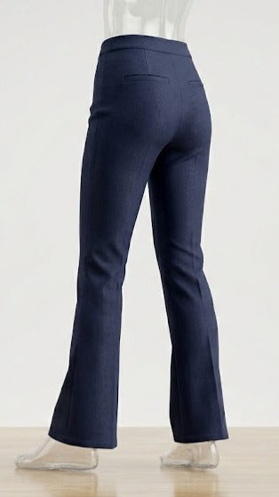 Pantalón Formal Jezebel para Dama | Pierna Acampanada | Azul Marino | Nuevo