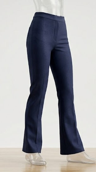 Pantalón Formal Jezebel para Dama | Pierna Acampanada | Azul Marino | Nuevo