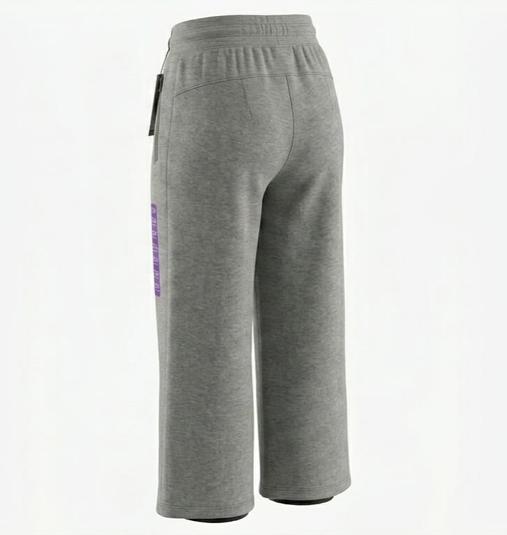 Pantalón Mondetta para Dama Pierna Ancha | Tiro Alto | Azul y Gris