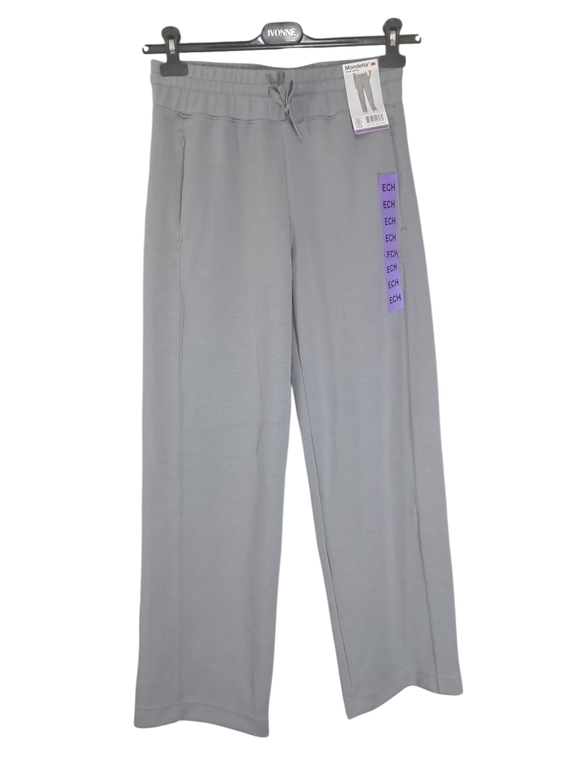 Pantalón Mondetta para Dama Pierna Ancha | Tiro Alto | Azul y Gris