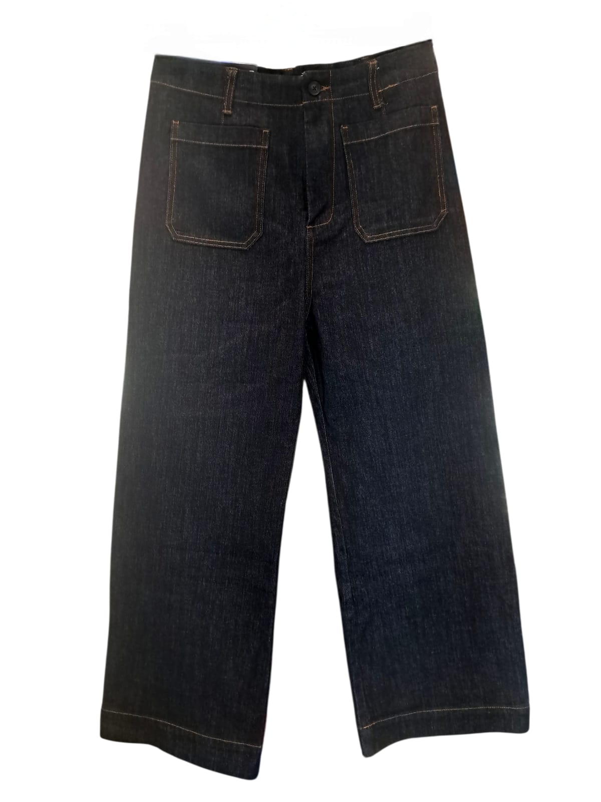 Jeans Wide Leg Vigoss para Dama | Color Dark Blue | Talla 10/30 | Original