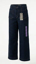 Jeans Wide Leg Vigoss para Dama | Color Dark Blue | Talla 10/30 | Original
