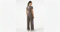 Pantalón Adidas Original para Dama | Pierna Ancha | Color Café | Talla CH