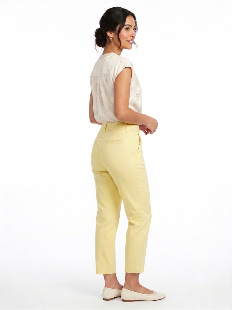 Pantalón Capri Pantalón Capri Mario Serrani Dama | Colores Coral y Amarillo | NuevoMario Serrani Dama | Colores Coral y Amarillo | Nuevo